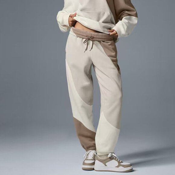 Alo Make Waves Sweatpants Tonal High-Rise Waist Waisted - Picture 2 of 4